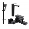 Mexen Cetus Ensemble de baignoire DQ45, noir - 744313DQ45-70