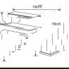 Mexen Cetus R77 ensemble bain, or - 744303R77-50