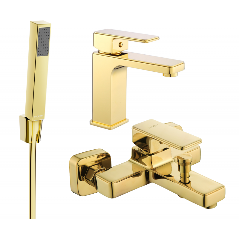 Mexen Cetus R77 ensemble de baignoire, doré - 744303R77-50