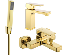 Mexen Cetus R77 ensemble de baignoire, doré - 744303R77-50