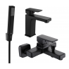 Mexen Cetus R77 ensemble de baignoire, noir - 744303R77-70
