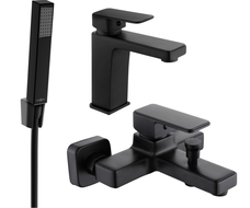 Mexen Cetus R77 ensemble de baignoire, noir - 744303R77-70