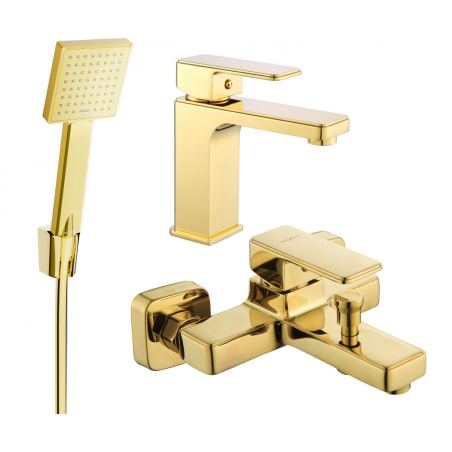 Mexen Cetus R45 ensemble de bain, doré - 744303R45-50