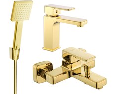 Mexen Cetus R45 ensemble de bain, doré - 744303R45-50