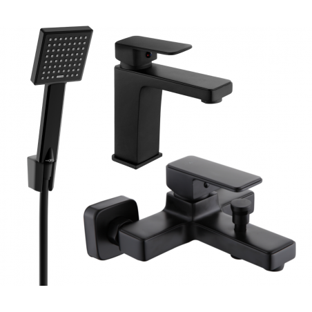 Mexen Cetus R45 ensemble pour baignoire, noir - 744303R45-70
