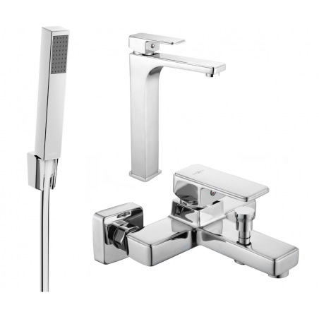 Mexen Cetus R77 ensemble de bain, chrome - 744313R77-00