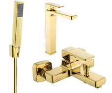 Mexen Cetus R77 Ensemble bain, doré - 744313R77-50