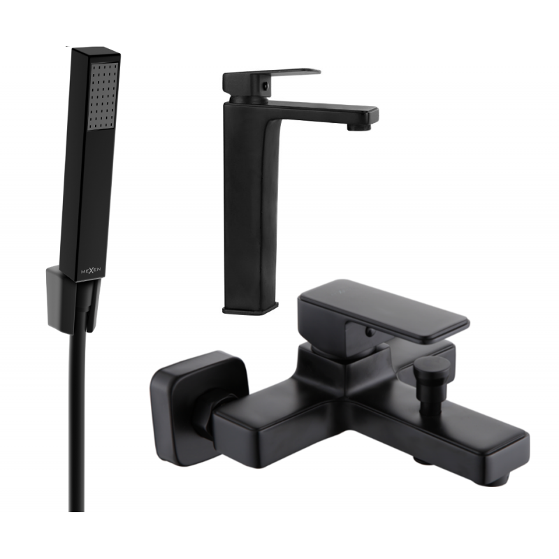 Mexen Cetus R77 kit de bain, noir - 744313R77-70