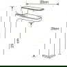 Mexen Cetus R45 ensemble pour baignoire, doré - 744313R45-50