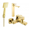 Mexen Cetus R45 ensemble de bain, doré - 744313R45-50