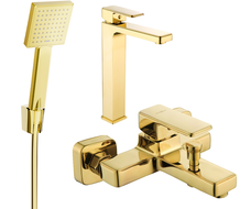 Mexen Cetus R45 ensemble de bain, doré - 744313R45-50
