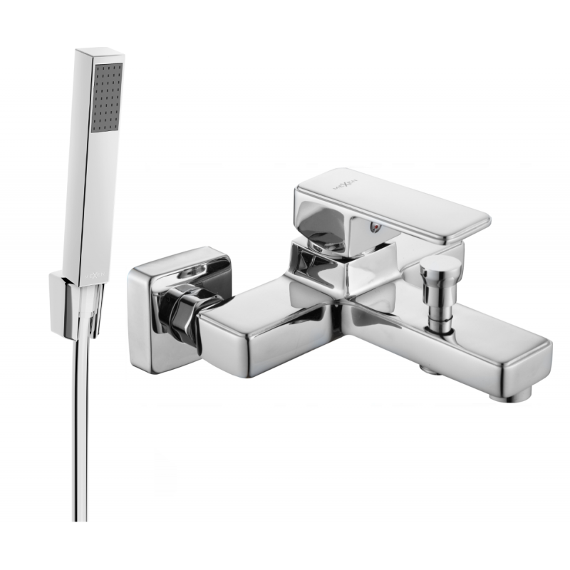 Mexen Cetus R77 robinet de baignoire avec ensemble de douche, chrome - 74433R77-00