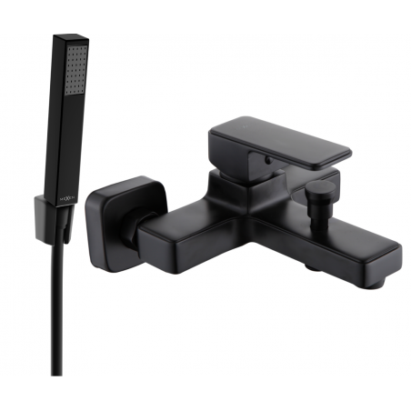 Mexen Cetus R77 robinet de baignoire avec douchette, noir - 74433R77-70