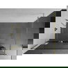 Mexen Kioto+ paroi de douche avec étagère Walk-in 85 x 200 cm, transparent, doré - 800-085-121-50-00