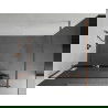 Kioto+ paroi de douche avec étagère Walk-in 95 x 200 cm, transparent, or rose - 800-095-121-60-00