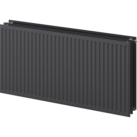 Radiateur plat hygiénique Mexen CVH30 300 x 3000 mm, connexion inférieure, 2617 W, anthracite - W630H-030-300-66