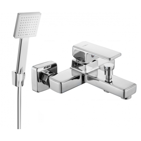 Mexen Cetus R45 mitigeur bain-douche avec ensemble de douche, chromé - 74433R45-00