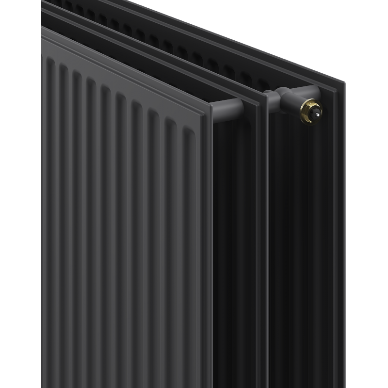 Mexen CVH30 Radiateur à plaques Hygiene 400 x 3000 mm, raccordement par le bas, 3289 W, anthracite - W630H-040-300-66