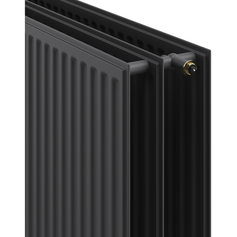 Mexen CVH30 Radiateur plat hygiénique 500 x 1400 mm, raccordement inférieur, 1815 W, anthracite - W630H-050-140-66