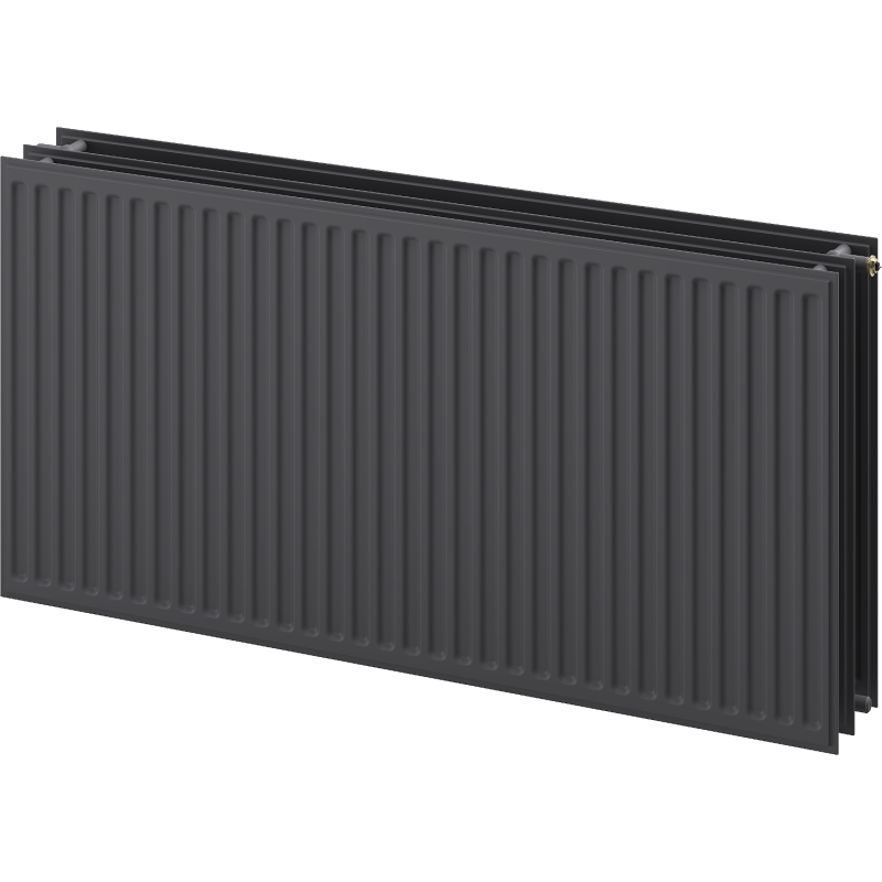 Chauffage à panneau Mexen CVH30 Hygiene 500 x 1400 mm, raccordement inférieur, 1815 W, anthracite - W630H-050-140-66