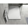Mexen Hugo receveur de douche rectangulaire SMC 150 x 70 cm, blanc, cache inox - 42107015-X