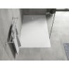 Mexen Hugo receveur de douche rectangulaire SMC 160 x 80 cm, blanc, cache inox - 42108016-X