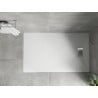 Mexen Hugo receveur de douche rectangulaire SMC 160 x 80 cm, blanc, cache inox - 42108016-X