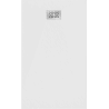 Mexen Hugo receveur de douche rectangulaire SMC 160 x 80 cm, blanc, cache inox - 42108016-X