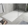 Mexen Hugo receveur de douche rectangulaire SMC 170 x 80 cm, blanc, cache inox - 42108017-X