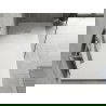 Mexen Hugo bac rectangulaire SMC 170 x 80 cm, blanc, cache inox - 42108017-X