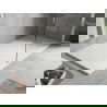 Mexen Hugo bac rectangulaire SMC 170 x 80 cm, blanc, cache inox - 42108017-X