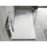 Mexen Hugo receveur de douche rectangulaire SMC 180 x 80 cm, blanc, cache inox - 42108018-X