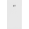 Mexen Hugo receveur de douche rectangulaire SMC 180 x 80 cm, blanc, cache inox - 42108018-X