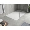 Mexen Hugo receveur rectangulaire SMC 140 x 90 cm, blanc, cache inox - 42109014-X