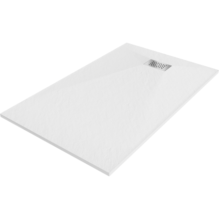 Mexen Hugo bac rectangulaire SMC 150 x 90 cm, blanc, cache inox - 42109015-X