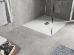 Mexen Hugo receveur rectangulaire SMC 120 x 100 cm, blanc, cache inox - 42101012-X