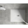 Mexen Hugo receveur rectangulaire SMC 120 x 100 cm, blanc, cache inox - 42101012-X