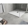 Mexen Hugo receveur de douche rectangulaire SMC 140 x 100 cm, blanc, cache inox - 42101014-X