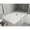 Mexen Hugo receveur de douche rectangulaire SMC 180 x 100 cm, blanc, cache inox - 42101018-X