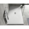 Mexen Hugo receveur rectangulaire SMC 180 x 100 cm, blanc, cache inox - 42101018-X