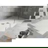 Mexen Hugo bac rectangulaire SMC 200 x 100 cm, blanc, cache en inox - 42101020-X