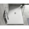 Mexen Hugo receveur rectangulaire SMC 170 x 100 cm, blanc, cache inox - 42101017-X