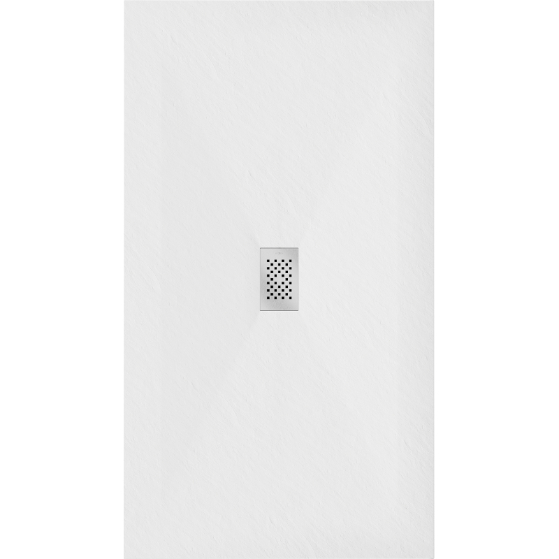 Mexen Hugo bac de douche rectangulaire SMC 170 x 100 cm, blanc, cache inox - 42101017-X