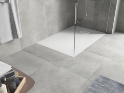 Receveur de douche rectangulaire Mexen Hugo SMC 90 x 70 cm, blanc, cache blanc - 42107090-W