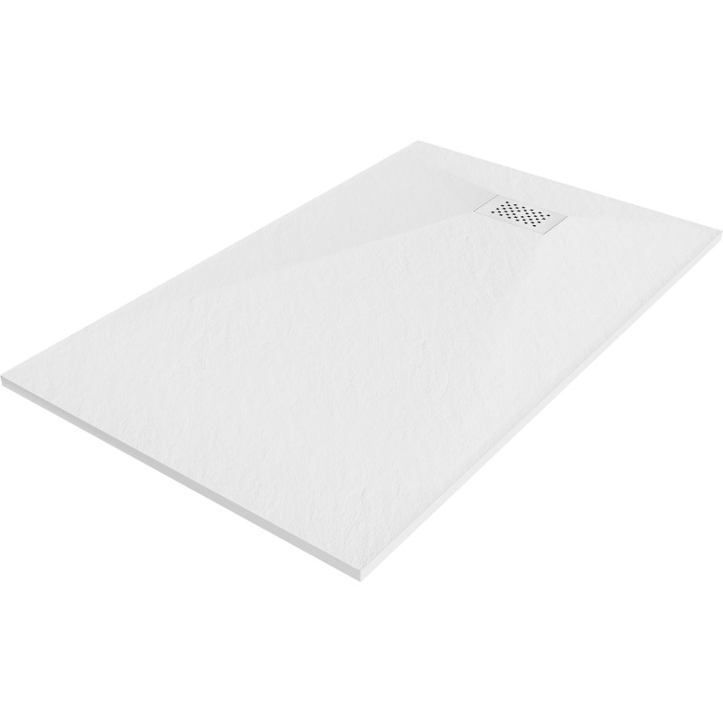 Mexen Hugo receveur de douche rectangulaire SMC 140 x 70 cm, blanc, cache blanc - 42107014-W
