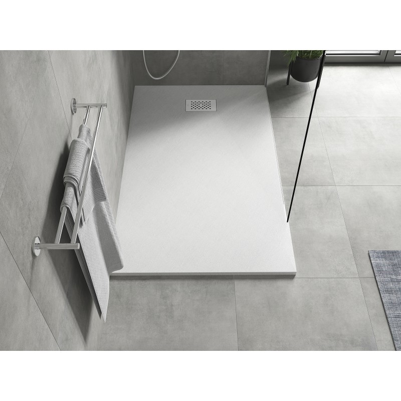 Mexen Hugo receveur de douche rectangulaire SMC 150 x 70 cm, blanc, cache blanc - 42107015-W