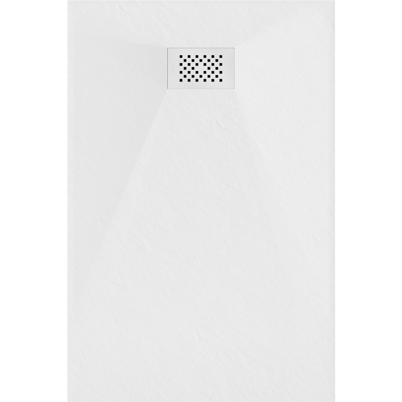 Mexen Hugo receveur de douche rectangulaire SMC 100 x 80 cm, blanc, cache blanc - 42108010-W