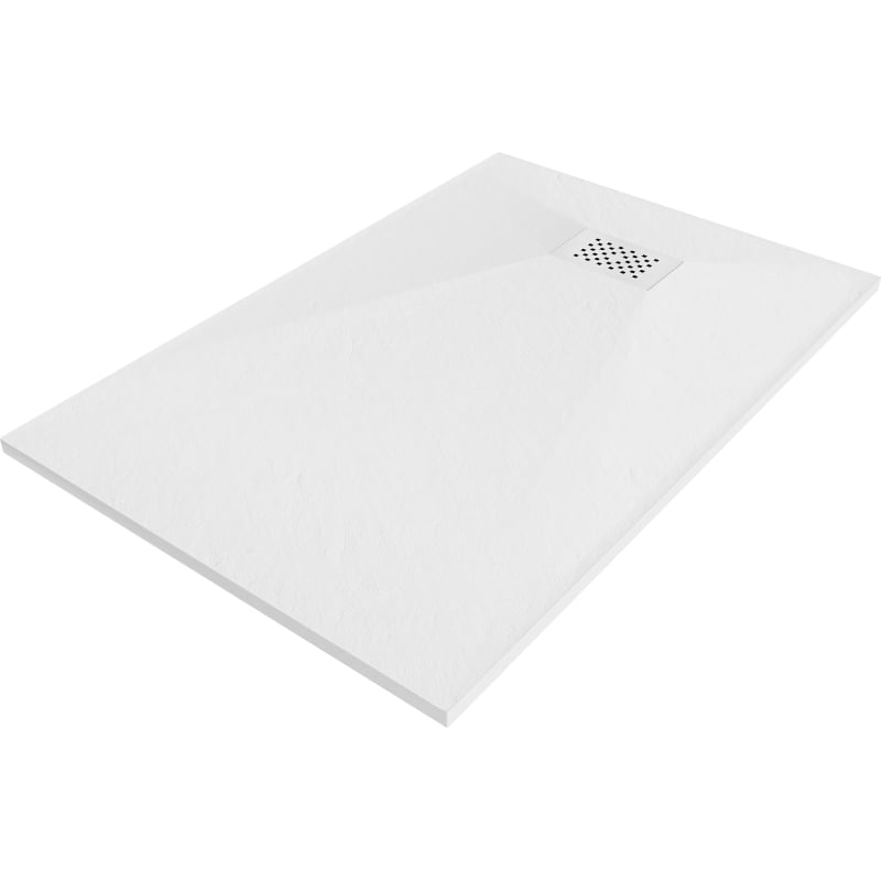 Mexen Hugo receveur de douche rectangulaire SMC 100 x 80 cm, blanc, cache blanc - 42108010-W