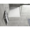 Mexen Hugo receveur de douche rectangulaire SMC 110 x 80 cm, blanc, cache blanc - 42108011-W
