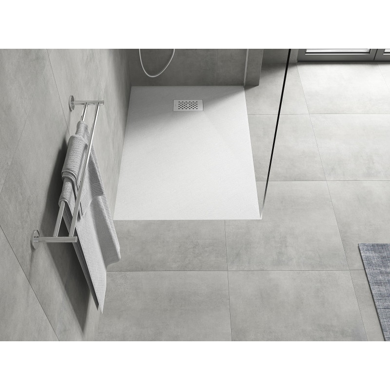 Mexen Hugo receveur de douche rectangulaire SMC 120 x 80 cm, blanc, couvre-joint blanc - 42108012-W